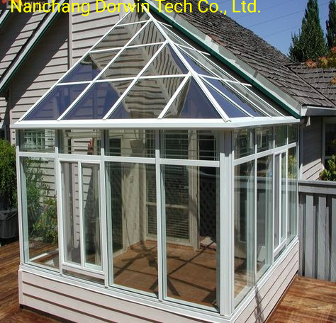 Four Season Wall Mounted Backyard Aluminum Glass Enclosures House Sunroom Extension Conservatory