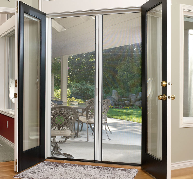 Aluminum Frame Mosquito Net Fly Retractable Insect Screen Window Door