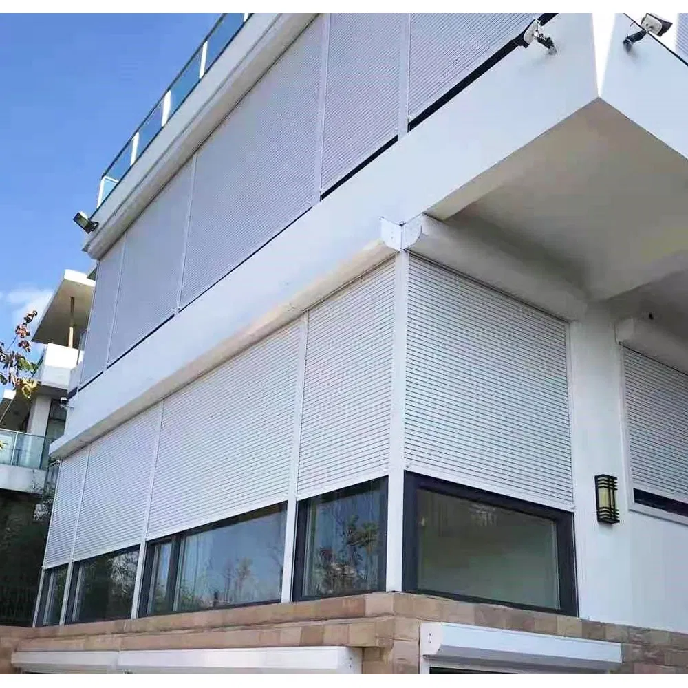 Industrial Exterior &amp; Interior Thermal Insulation PU Sandwich Aluminum Alloy Roll up Stainless Steel Grille Security Rolling Door / Roller Shutters