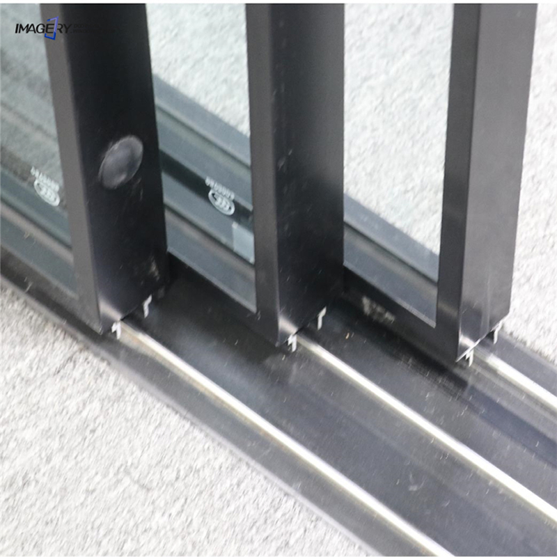 Hotel Outdoor Slim Slide Villa Patio Glass Panoramic Aluminum Frame Sliding Doors