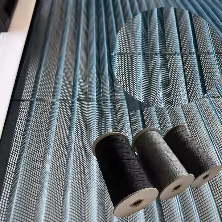 Pleated Insect Screen for Retractable Windows Doors Pleated Mesh Mosquito Net Trackless Door Screen