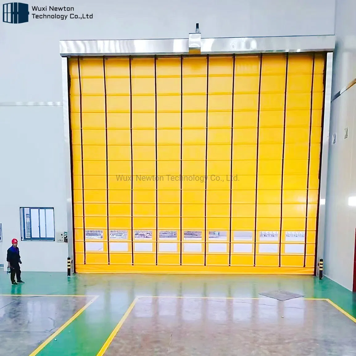 Industrial High Speed Roll up Sliding Stacking PVC Stacked Fast Door