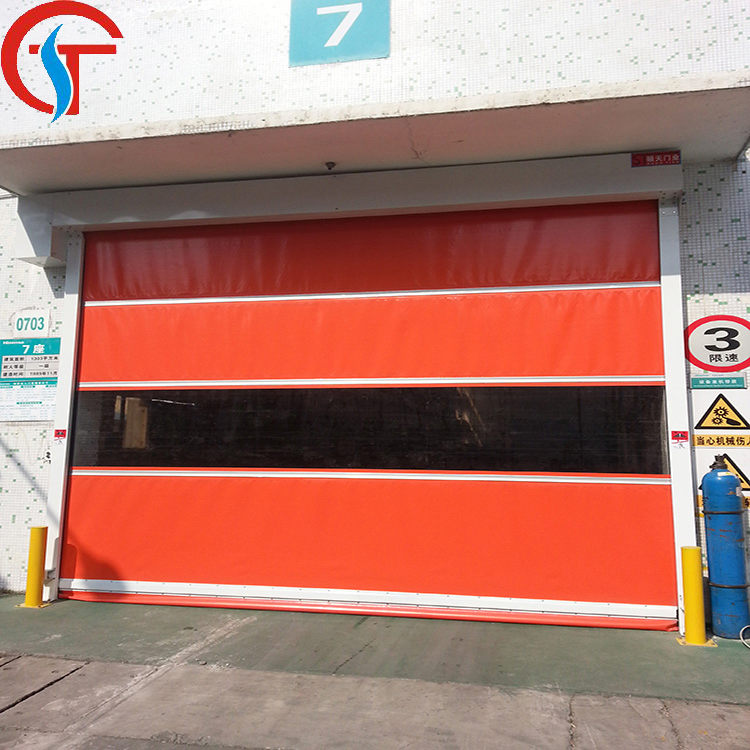 Food Grade Automatic Plastic Industrial Rapid Roller Door with Automatic Sensor