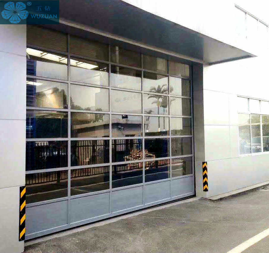 Full Vision Full Transparent Insulated Automatic Sectional Overhead Lifting Glass Garage Door