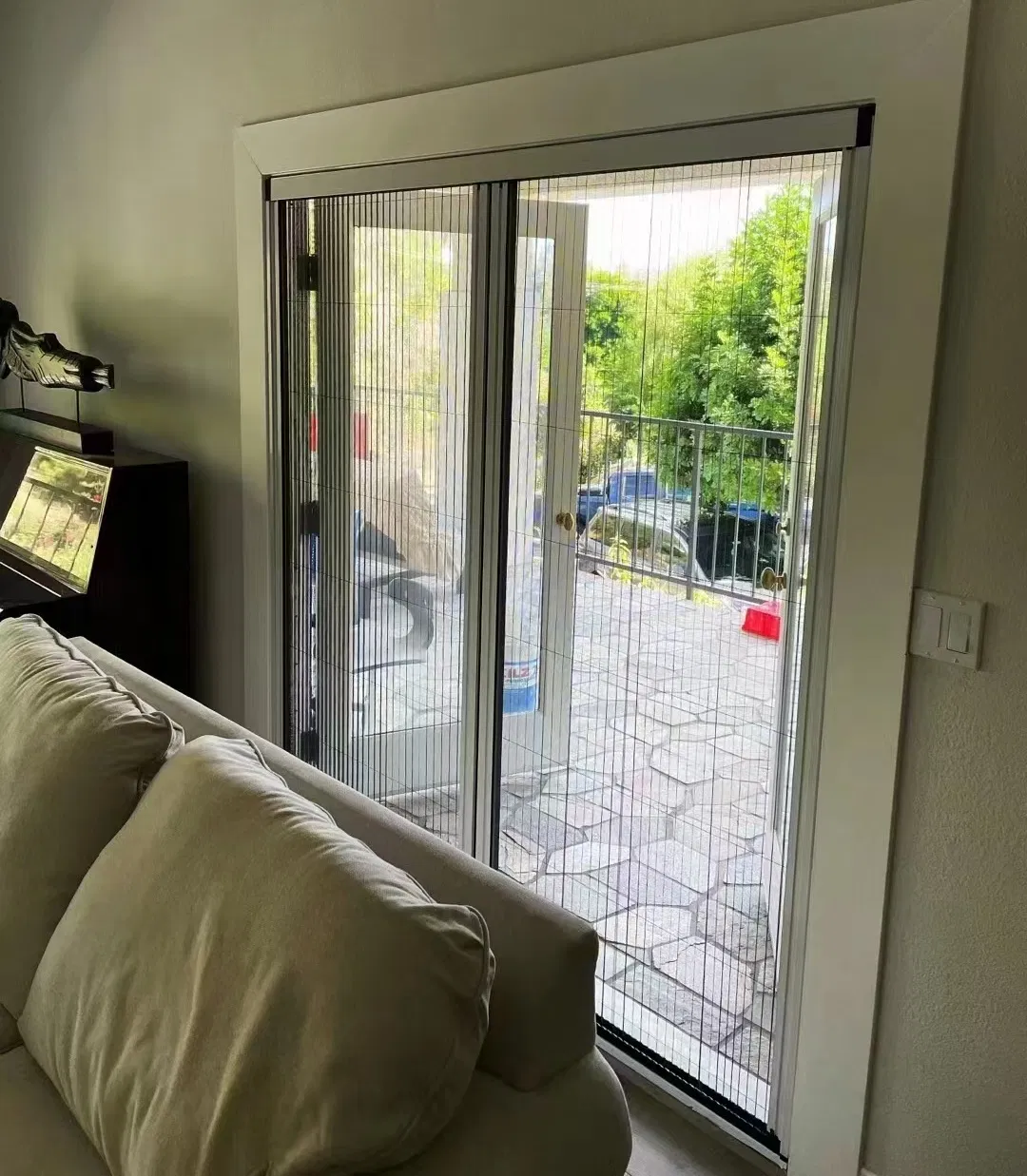 Anti Mosquito Net Retractable Pleated Insect Screen Sliding Door
