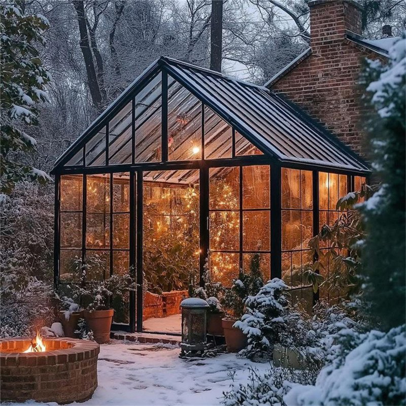 Innovative Design High Quality Glass House Structure with Elegant Conservatory for Plants