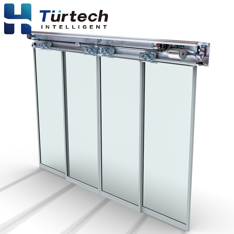 Hh125 Automatic Glass Sliding Door with Sensor 55W Motor Auto Door for Hotel