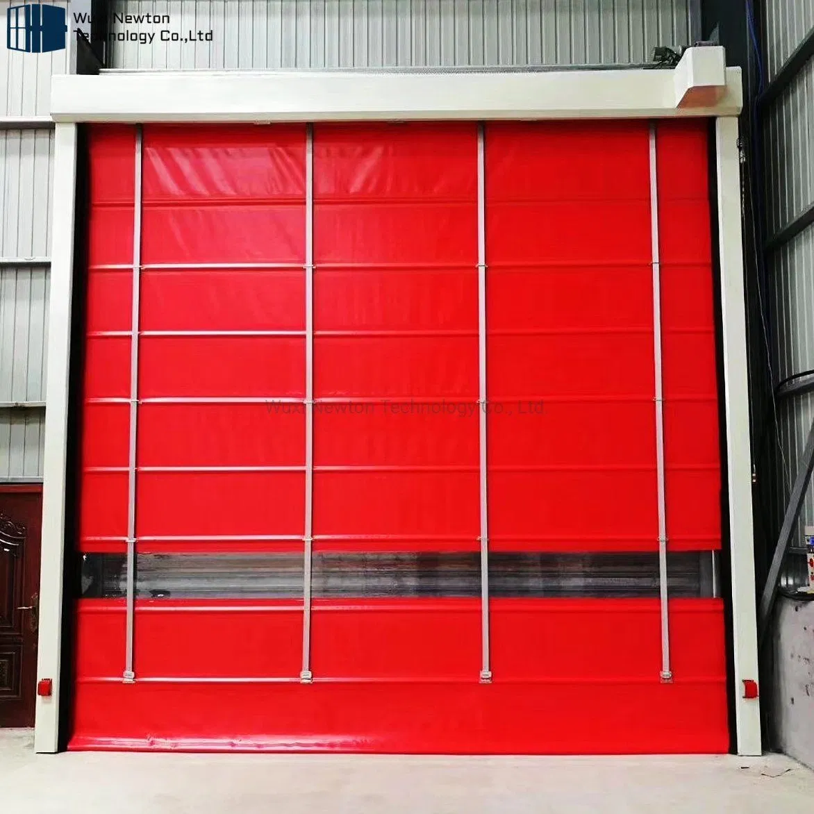 Industrial High Speed Roll up Sliding Stacking PVC Stacked Fast Door