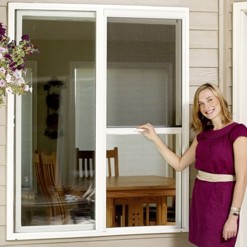 Aluminum Frame Mosquito Net Fly Retractable Insect Screen Window Door