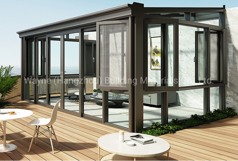 New Design DIY Sunroom Thermal Break Insulation 4 Seasons Aluminium Glass Conservatory