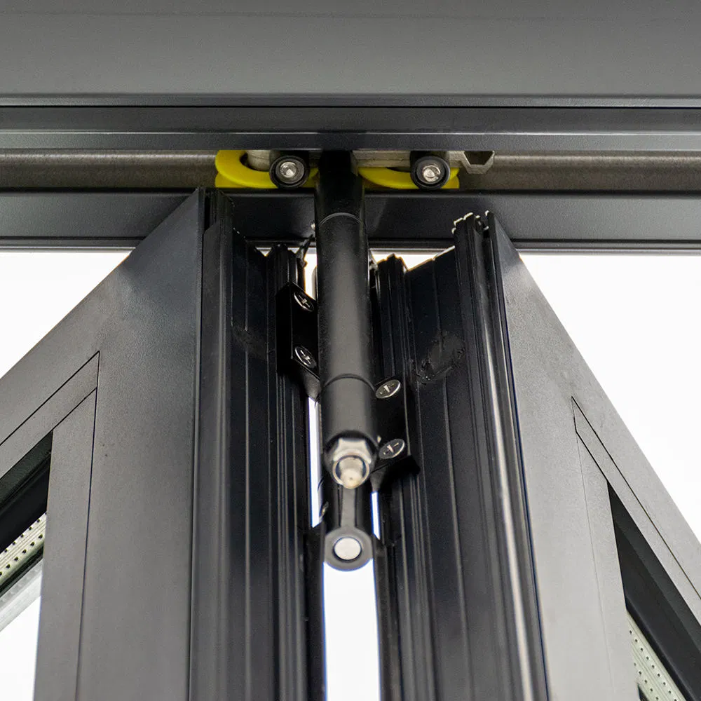 Factory Exterior Thermal Break Bi-Fold Aluminum Glass Balcony Folding Doors