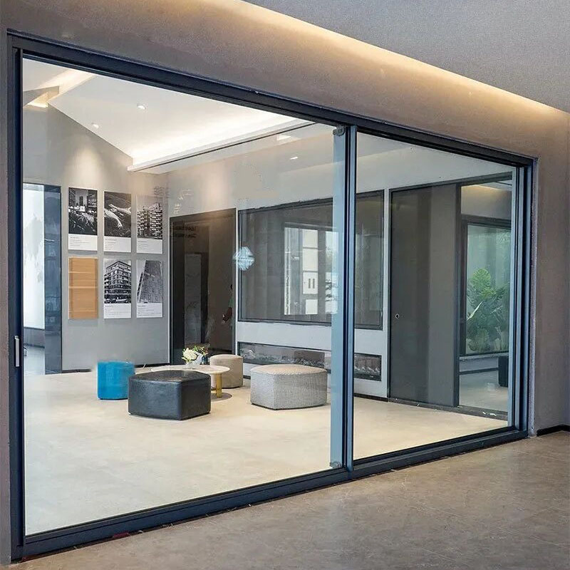 Thermal Break Slim Narrow Frame Full View Panoramic Patio Sliding Door