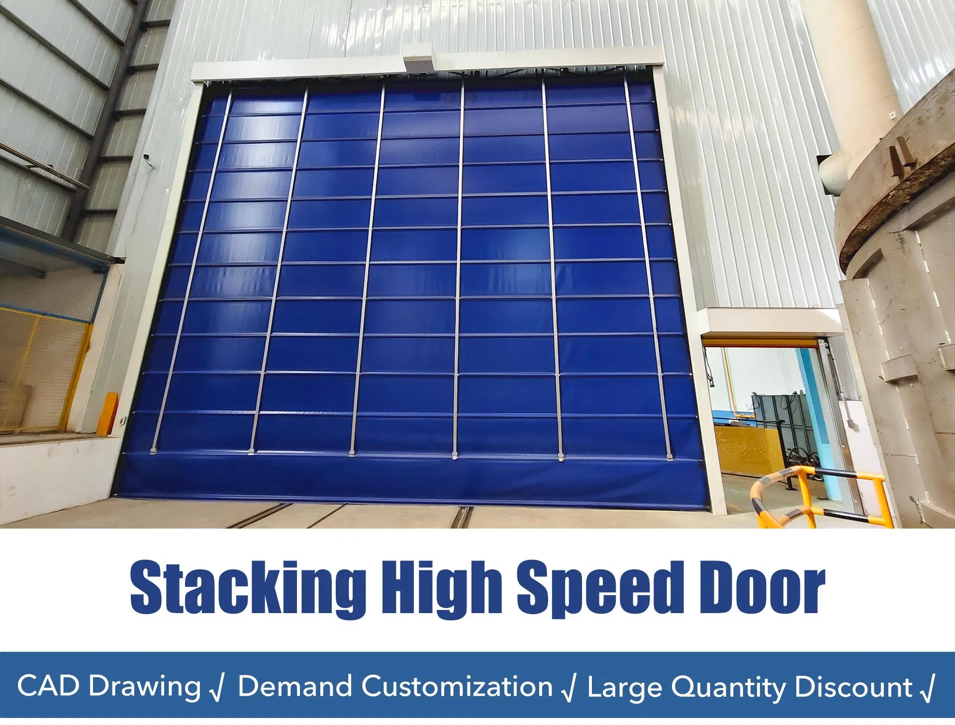 High speed stacking door