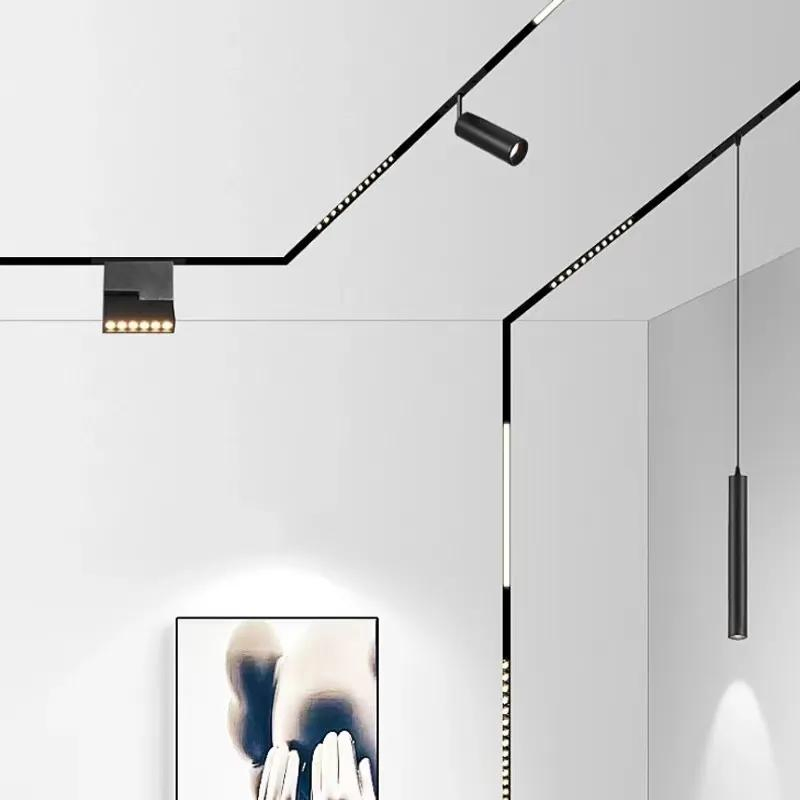 Dimmable Dali 48V Magnetic Track Light Aluminum Rail, Perfect for Modern Spaces