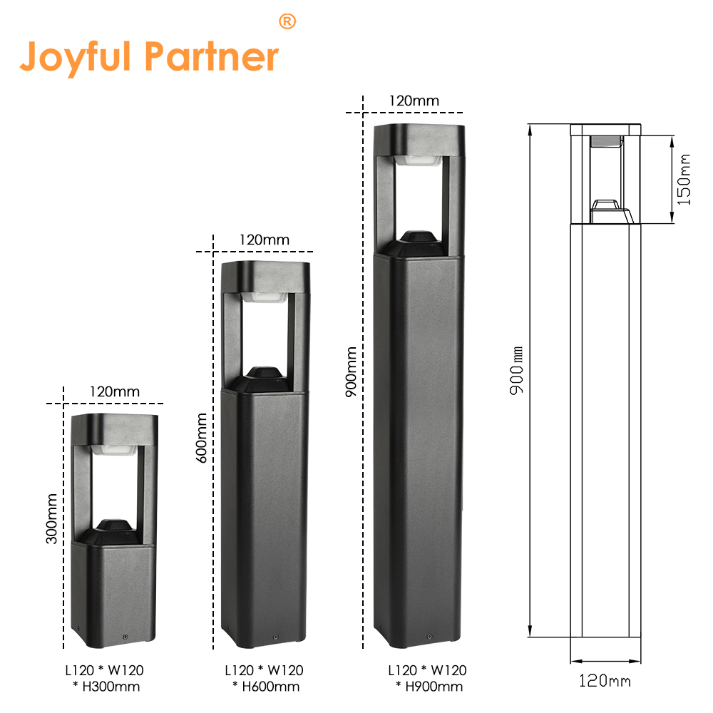 Hot Sell IP65 Waterproof Decoration Garden Courtyard Patio Lights Led Outdoor Bollard Post Light Outdoor LED Lawn Light