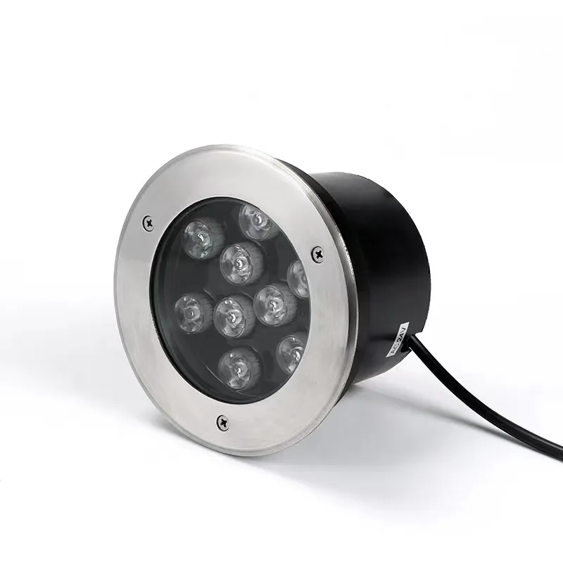 LED Round Waterproof IP67 Stainless Steel Outdoor Floor Recessed Underground Inground Garden Light