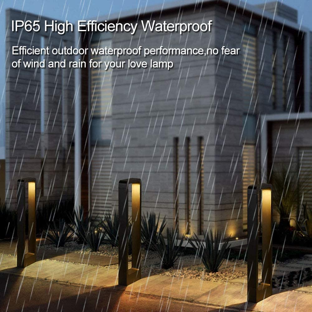 60cm 80cm Waterproof Garden Light Landscape Pathway Modern LED 10W Bollard Post Light Outdoor LED Lawn Light