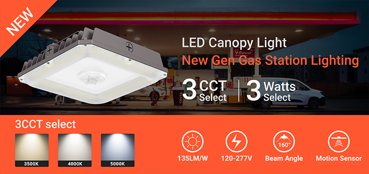 Aluminum Alloy Gas Station Canopy Light 180w 200w 240w LED Lighting Ceiling-Mounted Suitable for Gas Stations and Living Rooms