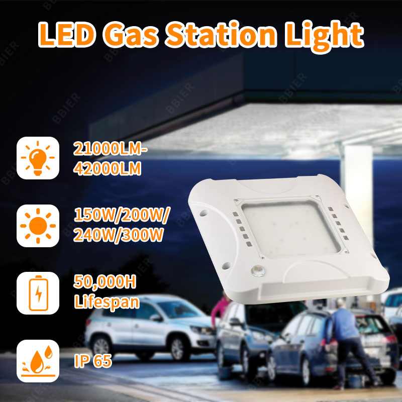 Canopy Illumination US in Stock 45W 70W 100W 150W 240W Commercial Lighting Parking Garages Gas Stations Fixture LED Canopy Light