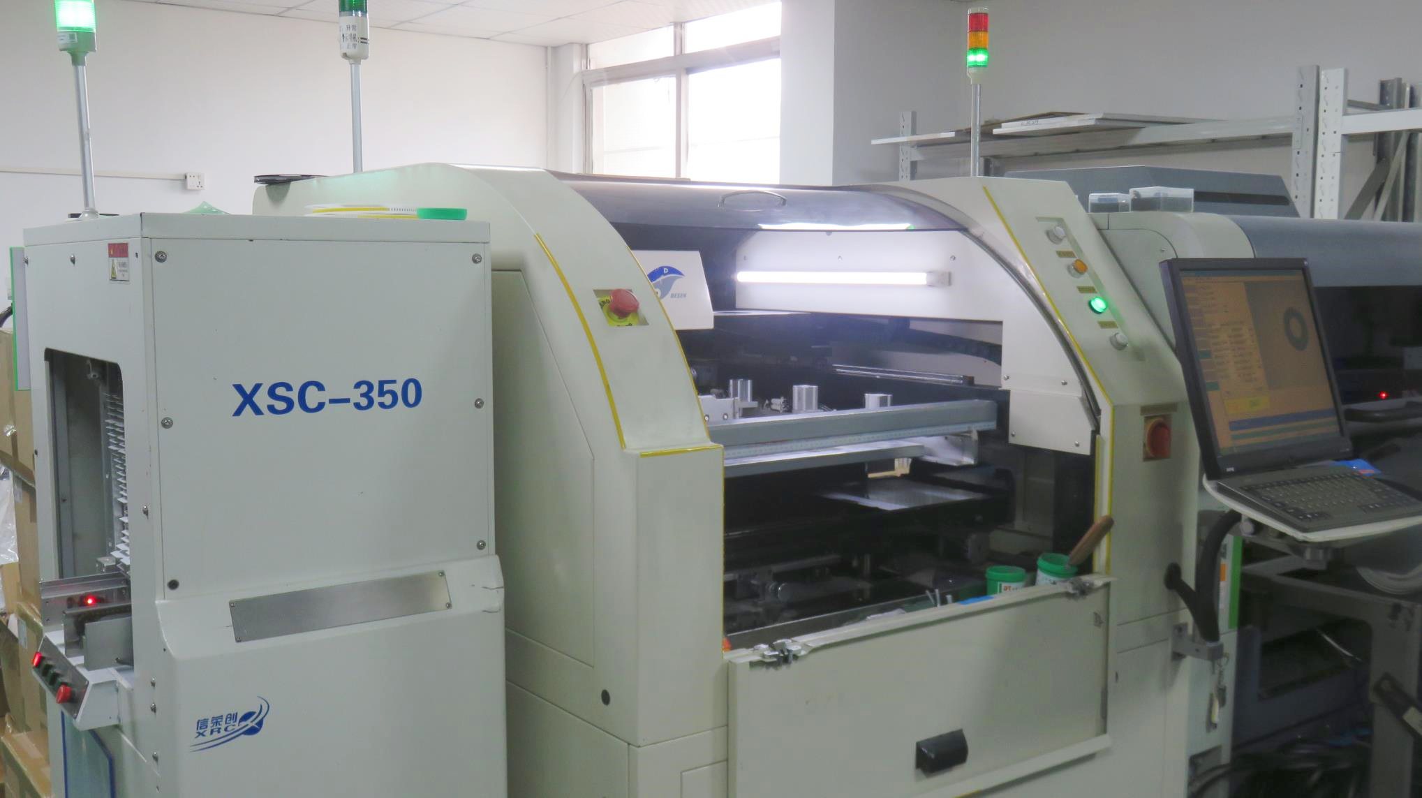 Industrial printing press for LED product labelling and documentation