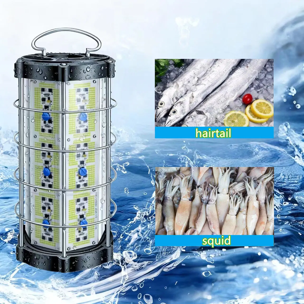 IP68 Underwater 1000W 2400W 3600W Fish Attracting Light LED Lure Fishing