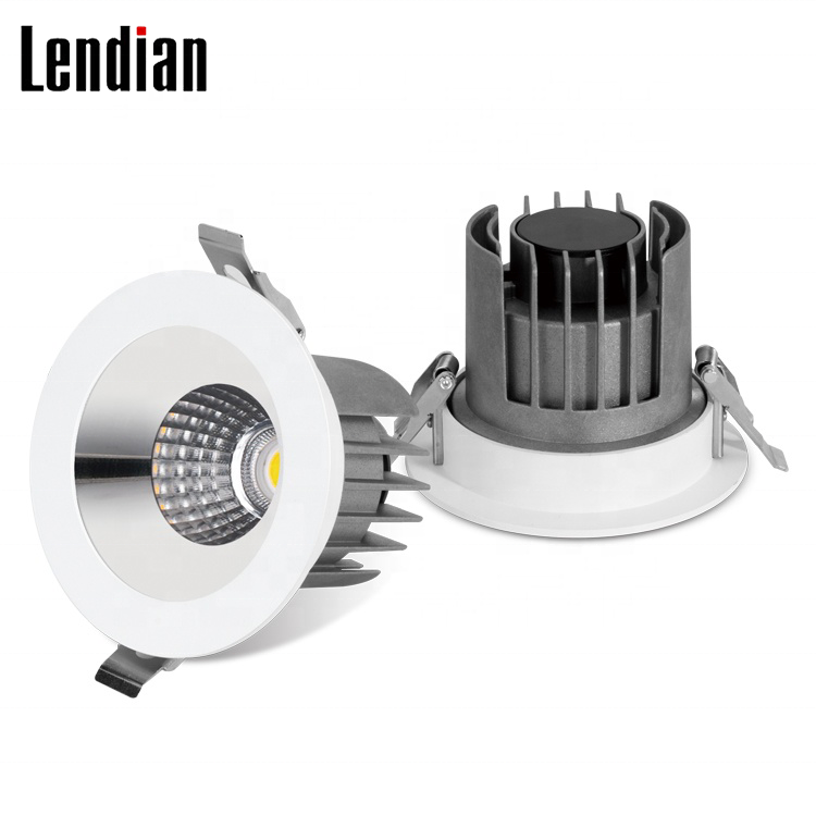 3 Color Waterproof Ceiling Recessed Antiglare Spot Light Dimmable 9w 15w 20w 30w Led Spotlight