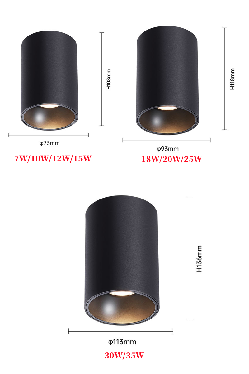 Anti-glare IP54 Waterproof Downlight 30W 35W Spotlight LED Light