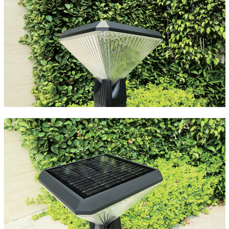 Solar Garden Light Charging Battery IP65 Waterproof Yard Park Bollard Light Road Decoration Outdoor Lawn Landscape Lights