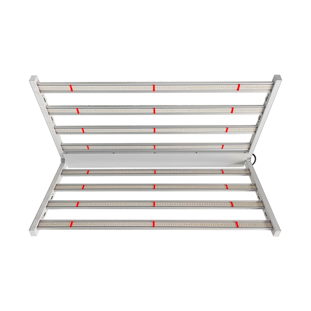 800W LED Grow Light Strip IP65 COB Chip Aluminum Body 3000K Color Temperature Veg/Bloom Application White/Blue/Red Spectrum