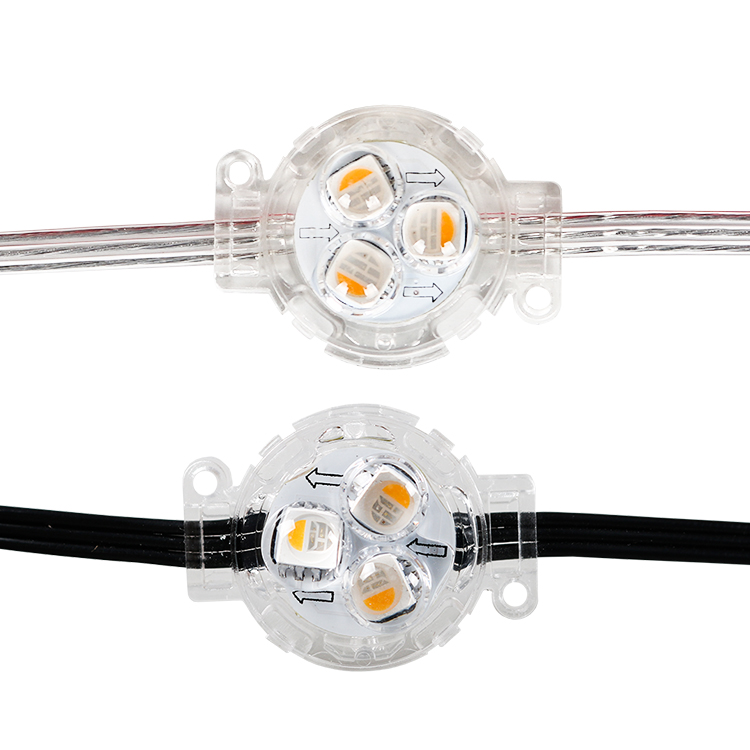 SHIJI 30mm RGBW Waterproof Smart Led Pixel Point Light Ip67 Outdoor Permanent Christmas Track Lights