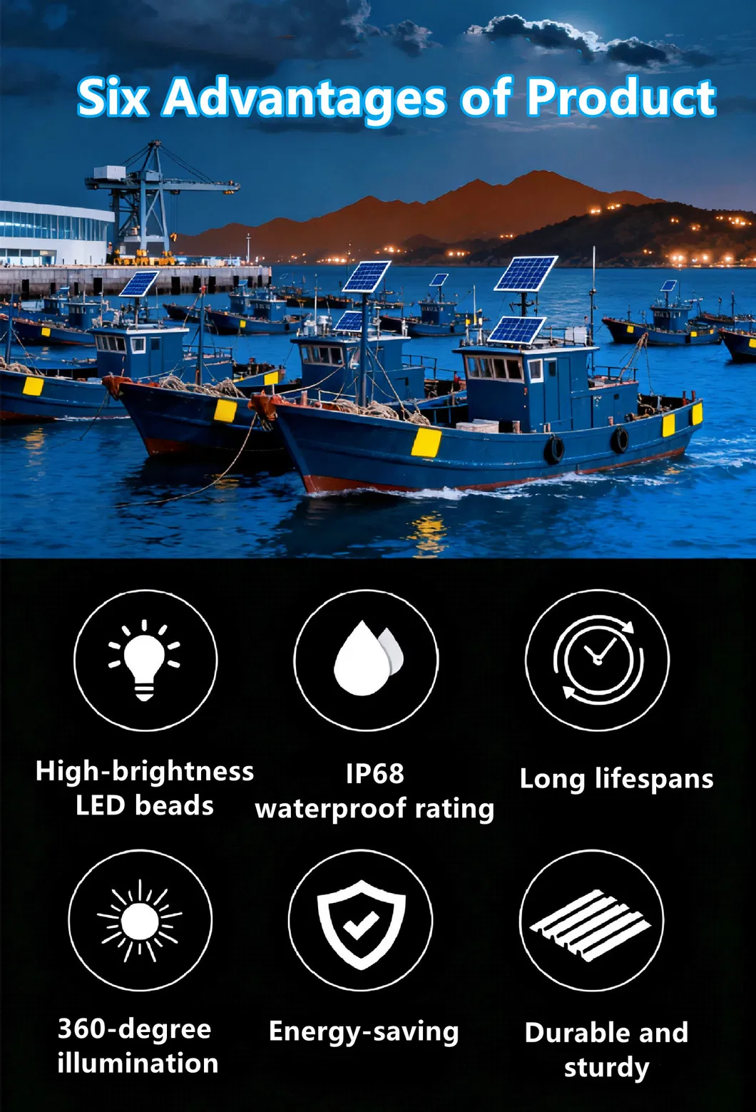 LED underwater fishing light