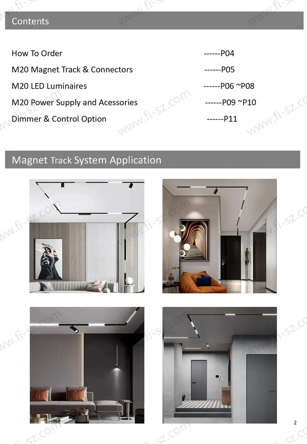 Smart Magnetic Track Light Setup