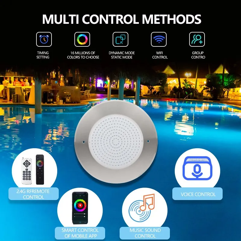 Detailed View of Pool Light Components