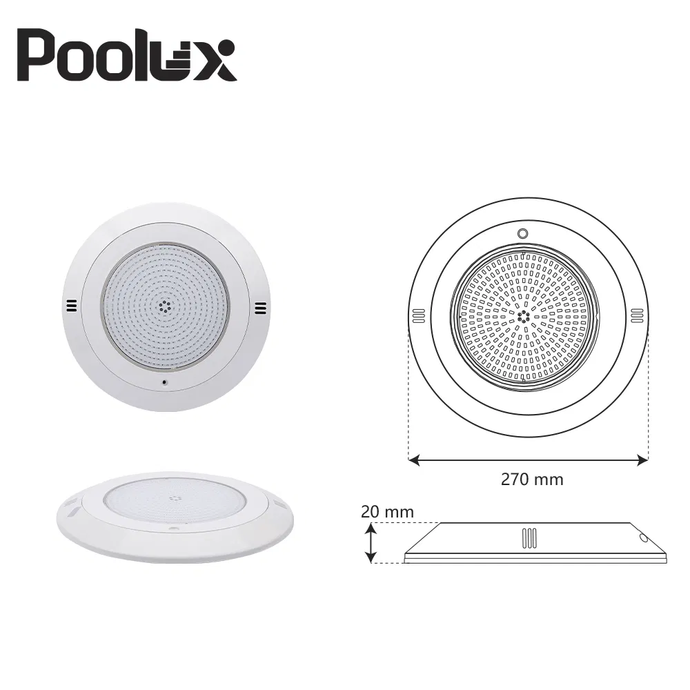 Poolux New Design IP68 18W/25W/35W/42W Resin Filled LED Underwater Swimming Pool Light