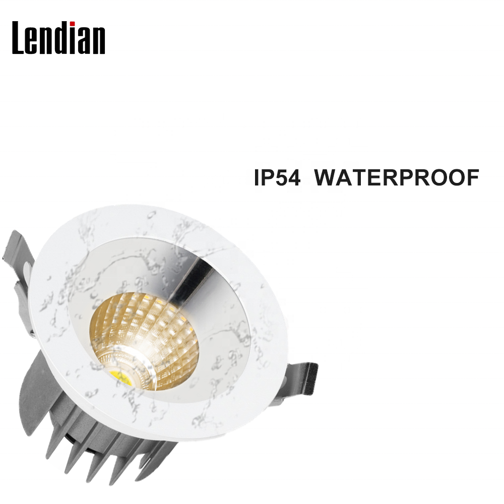3 Color Waterproof Ceiling Recessed Antiglare Spot Light Dimmable 9w 15w 20w 30w Led Spotlight