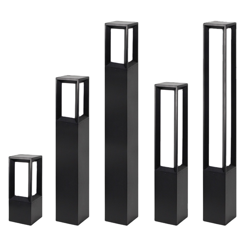 New Waterproof IP65 10W Aluminum Led Landscape Bollard Lawn Pathway Lights Outdoor Decor Black Gray 2700K-6500K 270 Beam Angle