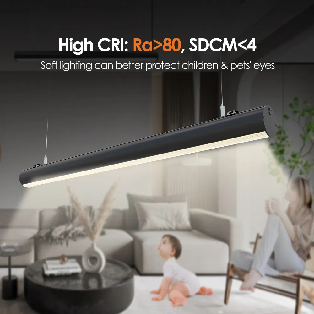 DIP Switch Power Indirect Light Linear Lighting for Shcool and Office