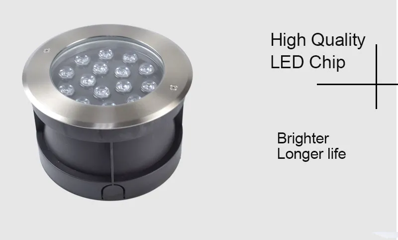 Premium Recessed LED Underground Lights WiFi APP Control Stainless Steel 15W RGB LED Inground Lights