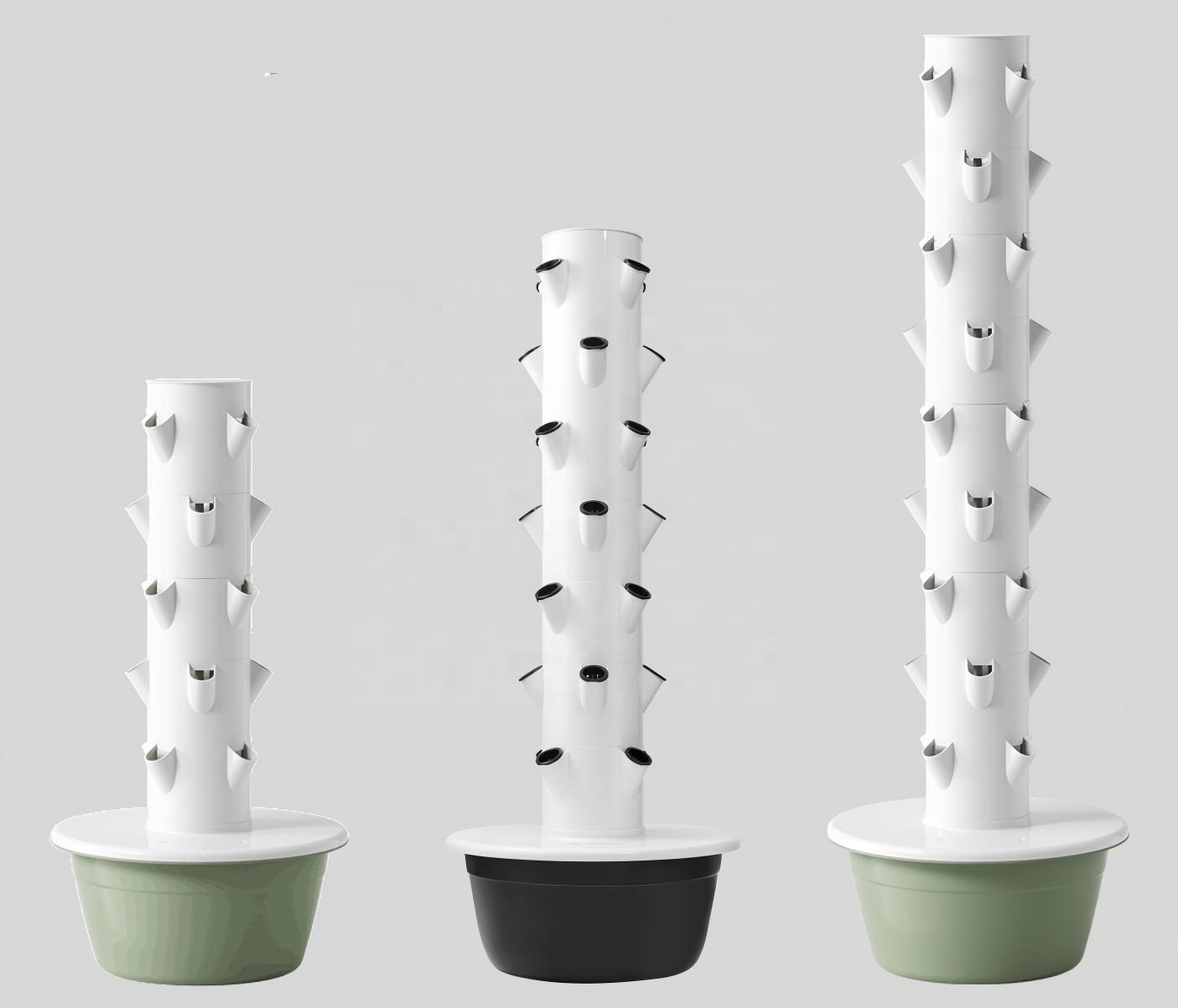TSP-L7-28P-EU Hydroponic Grow Tower Aeroponic Eco-Friendly Food Grade Material With Pump For Home And Commercial Use