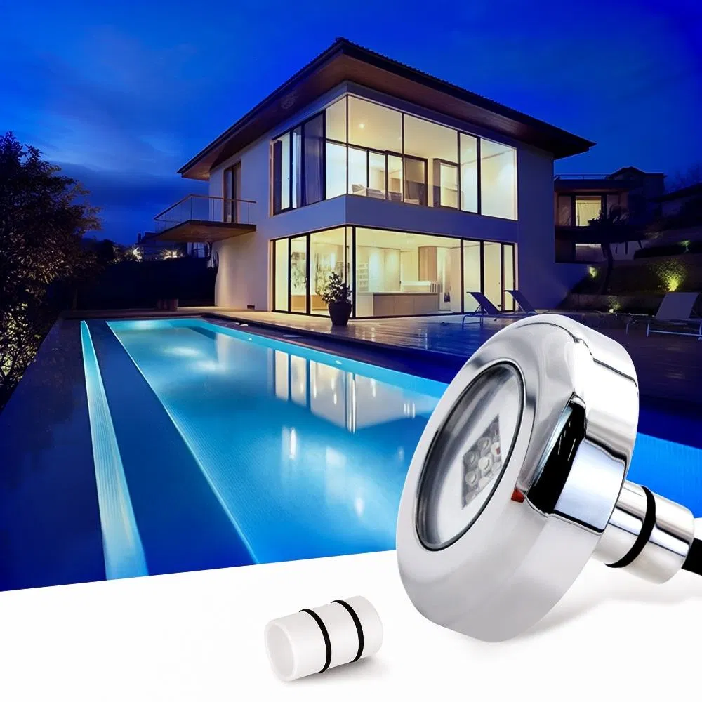 New Arrival Vinyl Fiber 9W RGB 316ss Mini Liner LED Pool Light Underwater Lighting Reflector Para Piscina