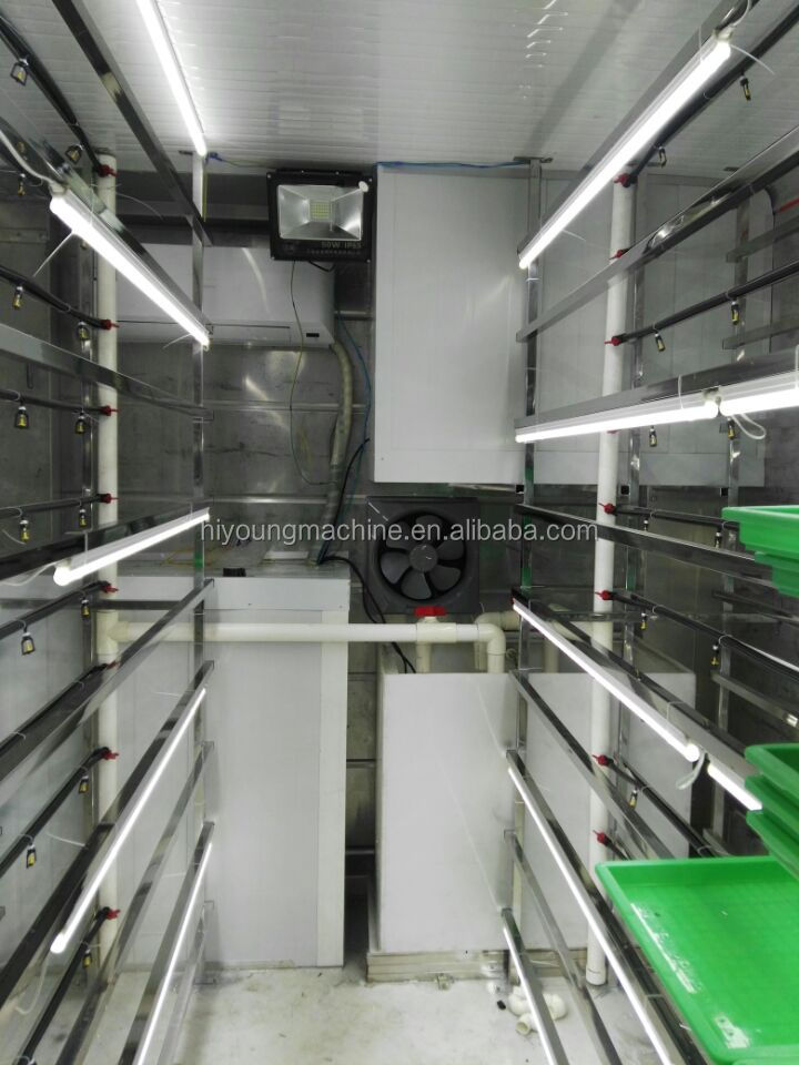 Automatic Animal Fodder Sprout Container / Hydroponic Barley Growing System With Green Trays
