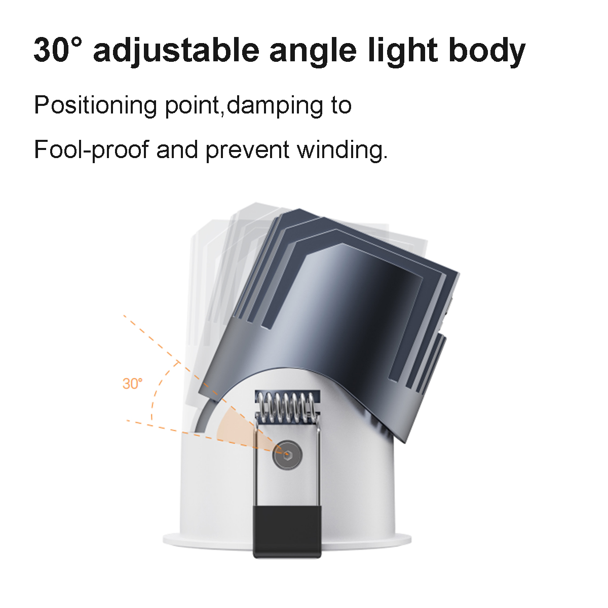 IP65 Antiglare Ceiling LED Spotlights Diacasting Aluminum 12W Wall Washer Recessed Downlight Hotel Spot Light
