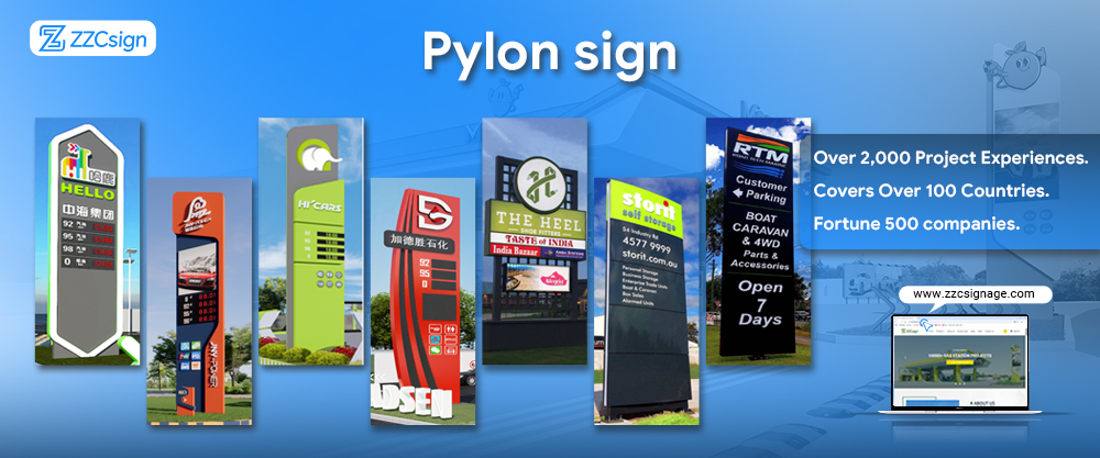 Wholesale Custom-made Stainless Steel Canopy LED Light Source 8-Year Lifespan Design Install Service for Gas Station Pylon Sign