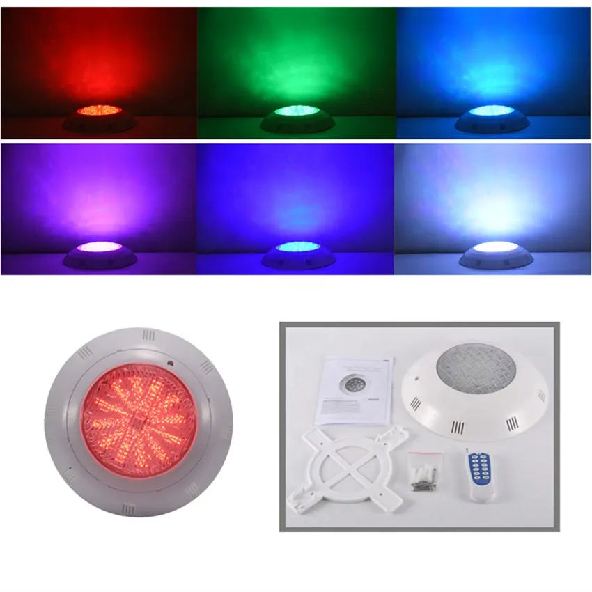 45W ABS IP68 12V Remote Control RGB Underwater LED Swimming Pool Light