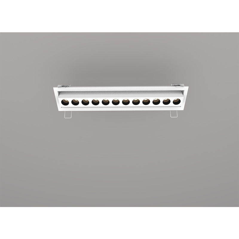 China Customized Wholesale UGR<12 Anti-glare 20W Linear Recessed 12 Beads LED Spotlight Downlight for Commercial Lighting