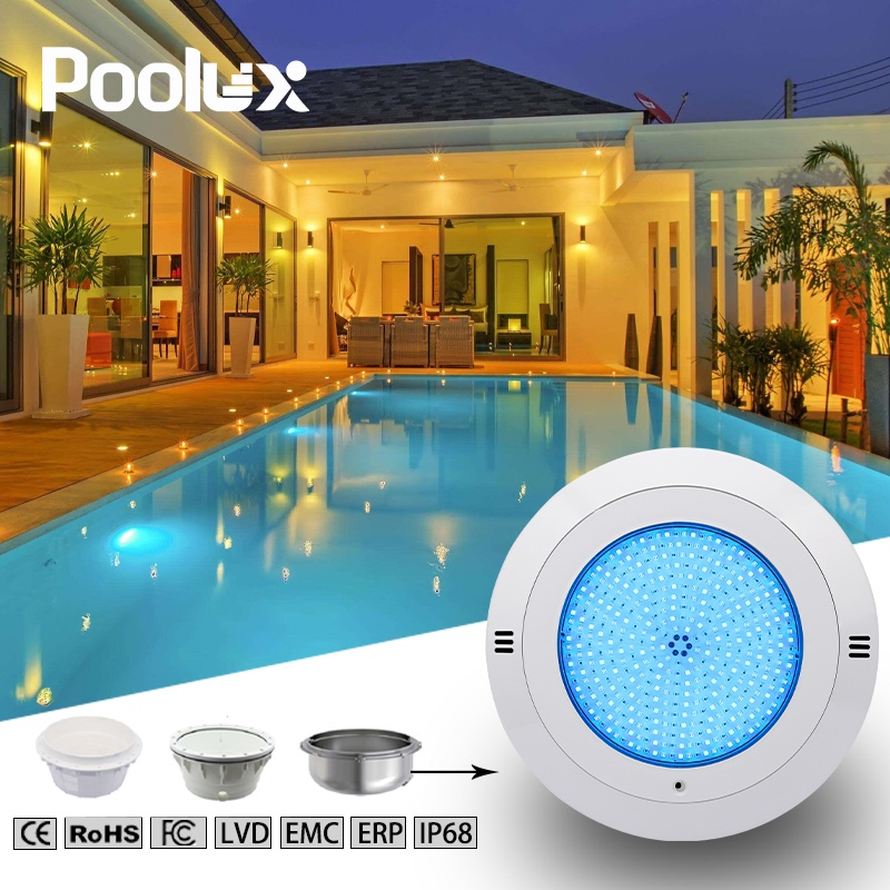 Poolux New Design IP68 18W/25W/35W/42W Resin Filled LED Underwater Swimming Pool Light