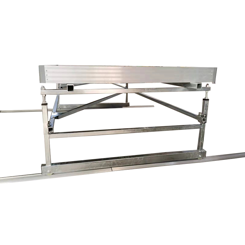 V-Track Hydroponic Rolling Benches Grow System With ABS Plastic Tray