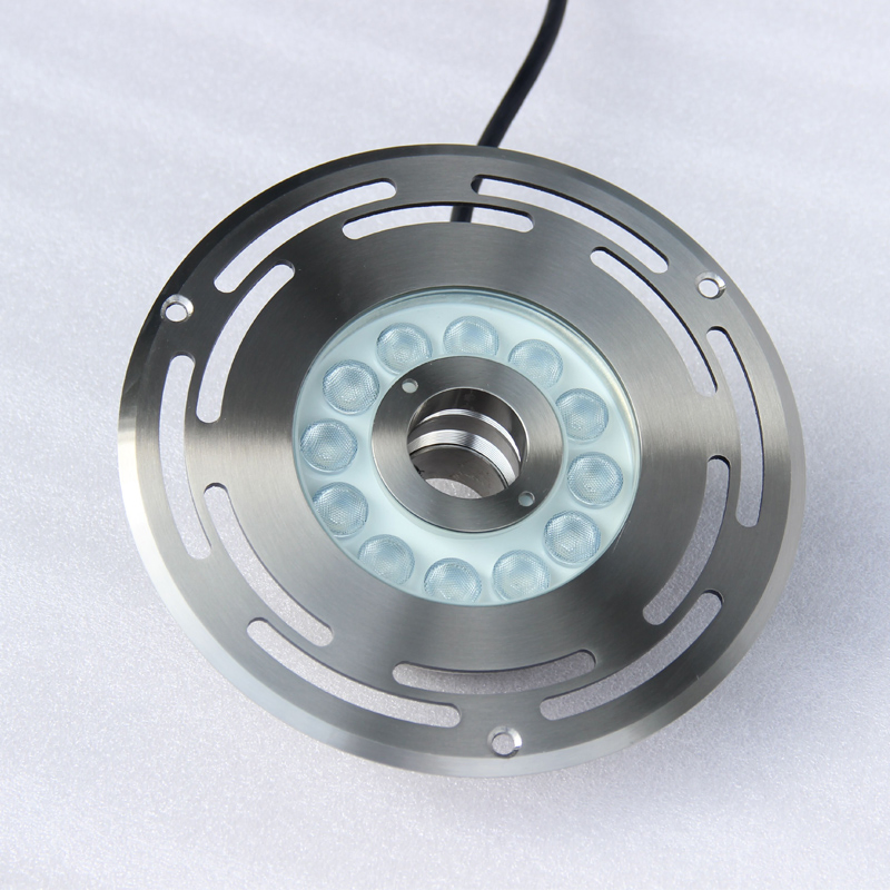 Outdoor Stainless Steel IP68 Waterproof RGB Underwater Dry LED Fountain Nozzle Light