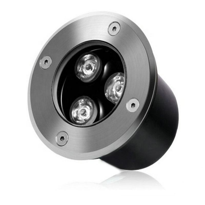 LED Round Waterproof IP67 Stainless Steel Outdoor Floor Recessed Underground Inground Garden Light