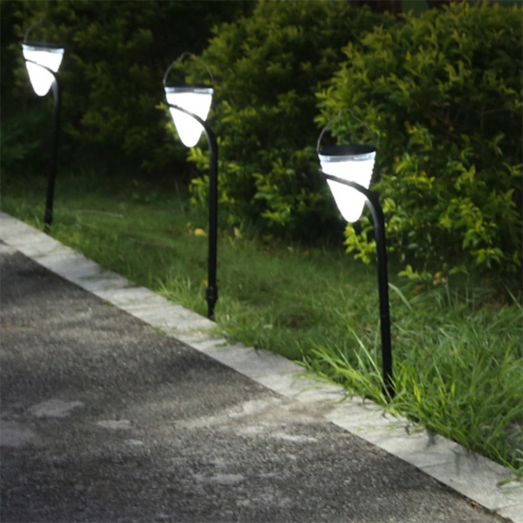 Modern Design Round 5W Landscape Bollard Light Outdoor Waterproof Led Solar Garden Lights for Garden Courtyard